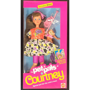 NEW Vintage 1991 Mattel COURTNEY Skipper Friend PET PALS Figure Doll in Box 2710